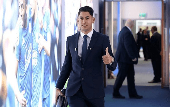 Ayoze Perez Suited Up In Blue, Looking Handsome